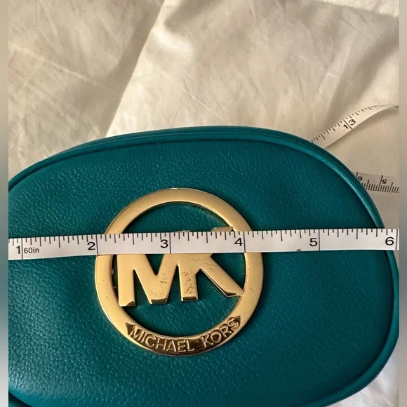 MK Zippered pouch Teal. - Picture 7 of 7